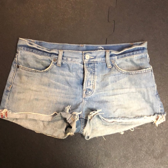 Gap 1969 Denim Cut Off Shorts Size 6 - Picture 1 of 9